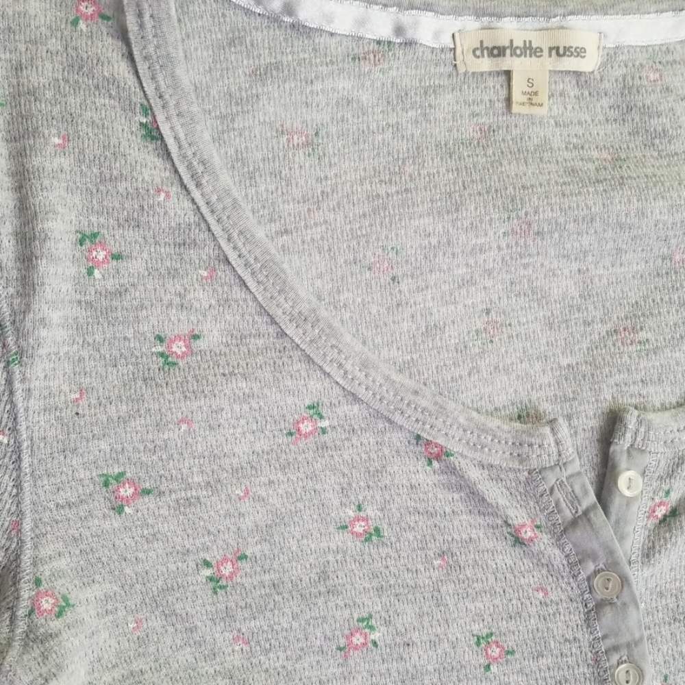 charlotte russe floral PJ set